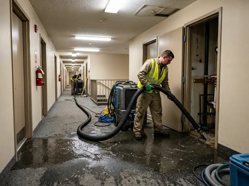 multi-unit-apartment-hallway-f-005 — frequently asked questions, Emergency Burst Pipe Water Extraction & Removal in New Bost…